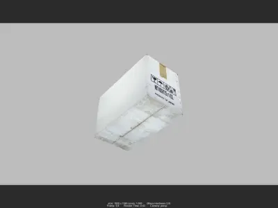 Box 07 Low-poly 3D model
