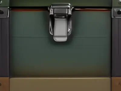 Military Ammo Crate 556mm Low-poly 3D model