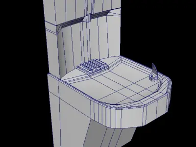 Rusted Water Filter Low-poly 3D model