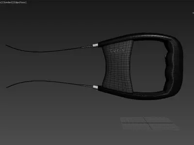 Animated Futuristic Taser Big Stun Gun 3D model