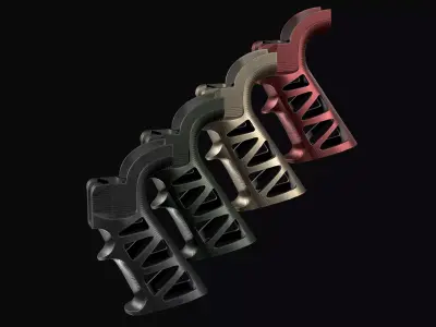 Pistol grip AR 15 Naroh Arms GRAL-S  Low-poly 3D model