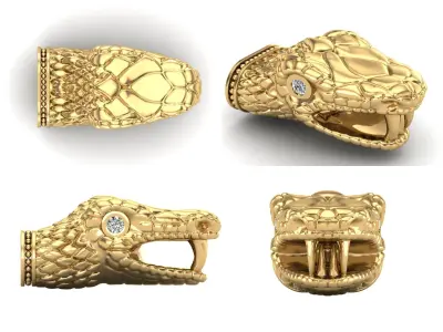 Bracelet ak37 snake 3D print model
