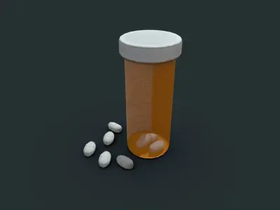 Pain Killer Low-poly 3D model
