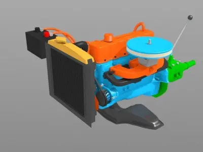 Chevrolet engine 230 3D model