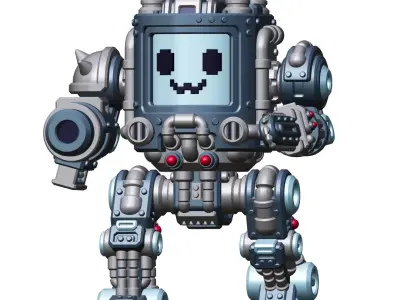 UWU Shadow Force Killjoy Mech Tabletop Wargame Mini 3D print model