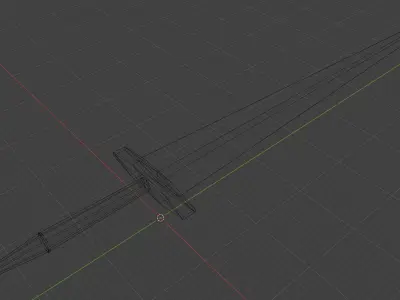 Sword Low-poly 3D model 19