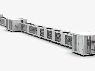 Automatic Battery Assembly Line 3D model