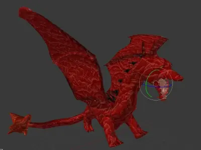 Dragon Low-poly 3D model order