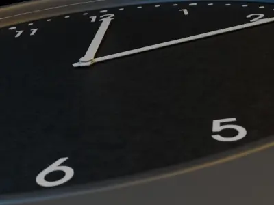 Wall Clock Free 3D model