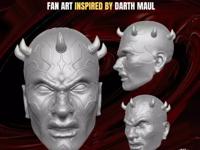 Jedi Killer Head for action figures 3D print model