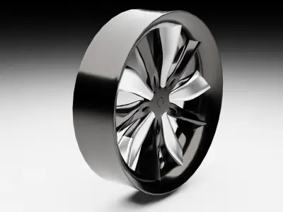 Tesla modal X wheel rim  Free 3D model