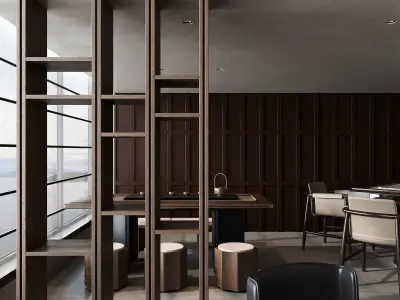 Restaurant private room 3D model