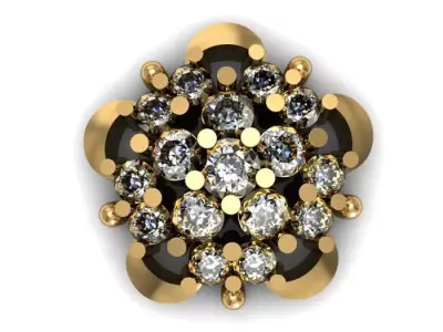 daimond nose pin 3D print model