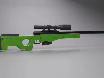 3d AWM Blender Model Free 3D model