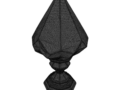 Fantasy Glowing Crystal Pedestal 3D model