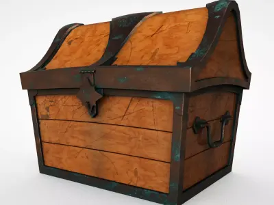 Treasure Chest 3D model 4