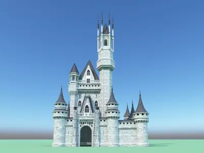 Medieval castle 3D model shop
