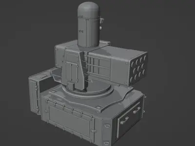 Searam Naval CIWS Modern  Military  3D model