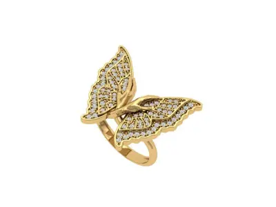Butterfly Rings 3D print model