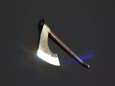 Bearded axe Low-poly 3D model purchase