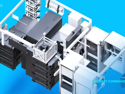 Military Command Unit X2 3D model