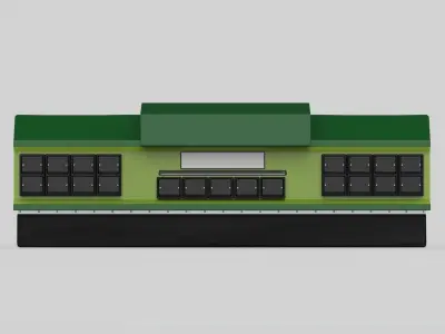 D Truck Backbumper 3D model
