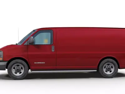 Savana 2500 Low-poly 3D model