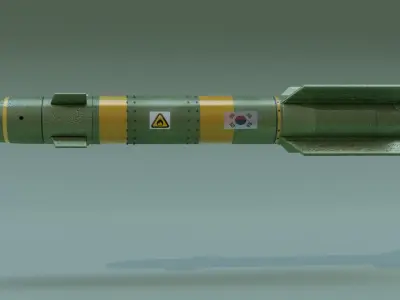 Hell fire missile  3D model