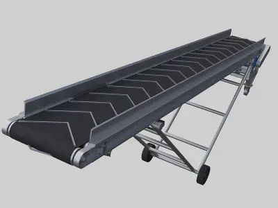 Conveyor Poly-V Belt 3D model