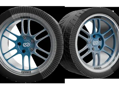 Tuner Rims 3D model