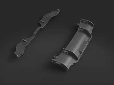 spoiler diffuser tuning auto moto 3D model