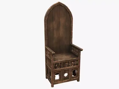Medieval Rustic Low-poly 3D model