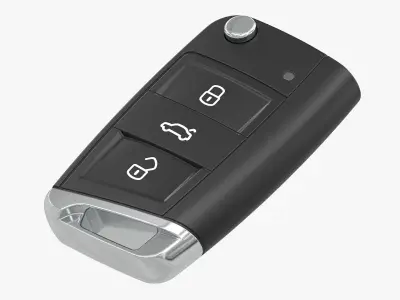 Car Key 02 Volkswagen 3D model