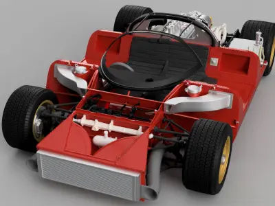 Ferrari 312P Berlinetta Modern - Car Body Kit 3D print model