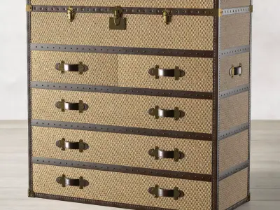 MAYFAIR RATTAN CHEST 3D model