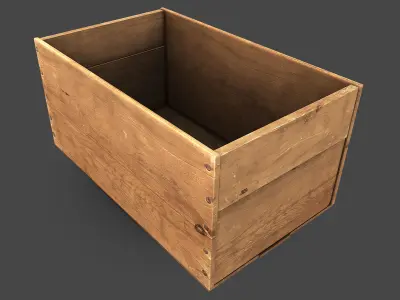 Old Crate Low-poly 3D model buy