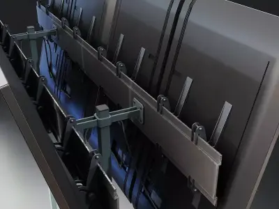 Solar Panel Array Low-poly 3D model