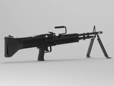 M60 machine gun 3D model purchase