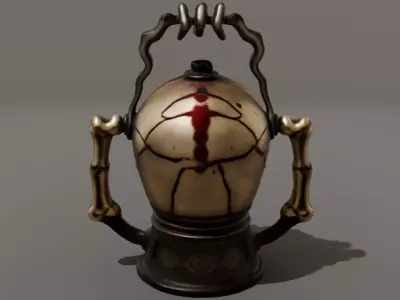 DVL3DStudio Necromancer Hand Lantern Low Poly  Game Ready Low-poly 3D model