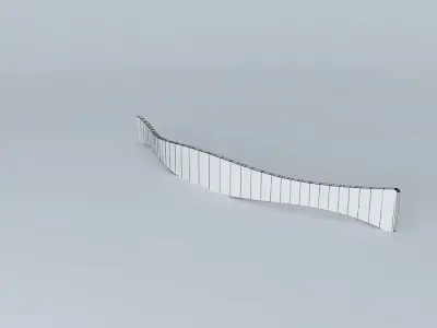 handle stainless steel curved Free 3D model