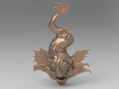Fish engraving  3D model
