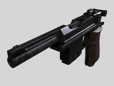 Bergman 1910-21 - Low-poly 3D model PBR Low-poly 3D model Low-poly 3D model