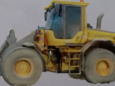 Excavator Digger - Construction Site Asset Low-poly 3D model