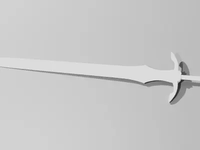 Vindaaris Sword Low-poly 3D model