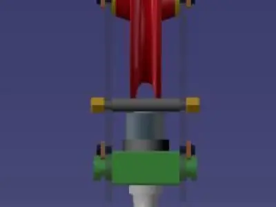 Crane Hook Assembly 3D model
