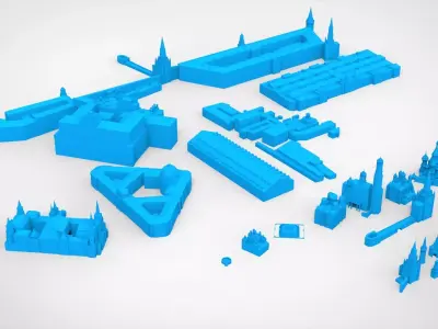 Building Kremlin 3D model