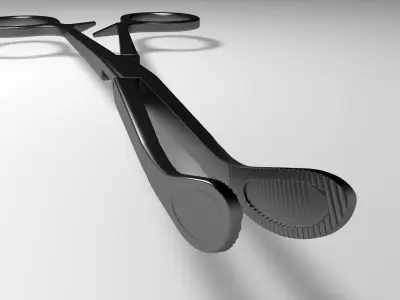 Kocher forceps - surgical instrument 3D model