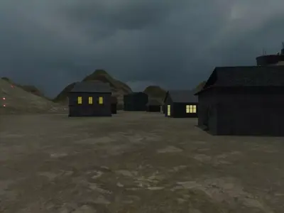 Dark Mountain Village 3D model
