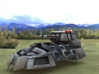 SCI-FI Hovers  Low-poly 3D model