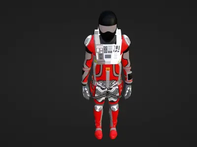 Robot Soldier - Assault Soldier Low-poly 3D model 21